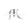 Black and White Minimalist Monogram Logo